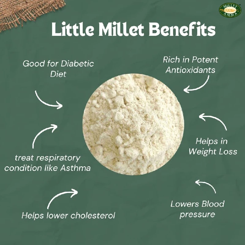 Millet Amma Certified Organic Little Millet Flour (Pack of 2), 500 g-6.webp